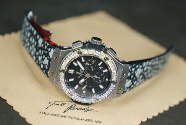 HUBLOT／ウブロ・ビッグバン スチール ダイヤモンド × カイラギ・フルオーダーメイドストラップ
